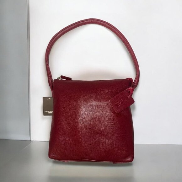 The Sak Handbags - The Sak Elliot Lucca Purse Red Pebbled Leather Pasadena Shoulder Bag 8551 Tote